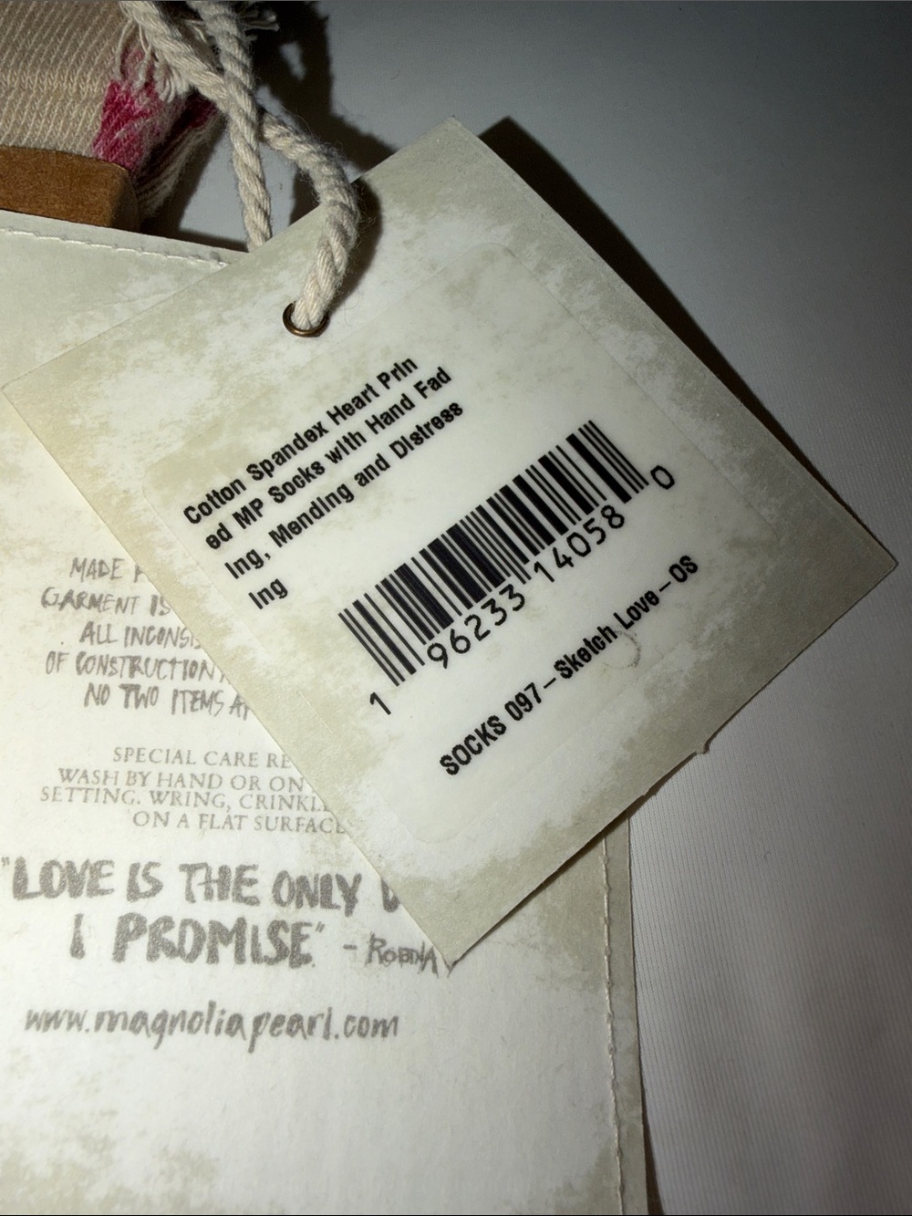 Magnolia Pearl Cotton Heart Socks, NWT - Picture 10 of 10